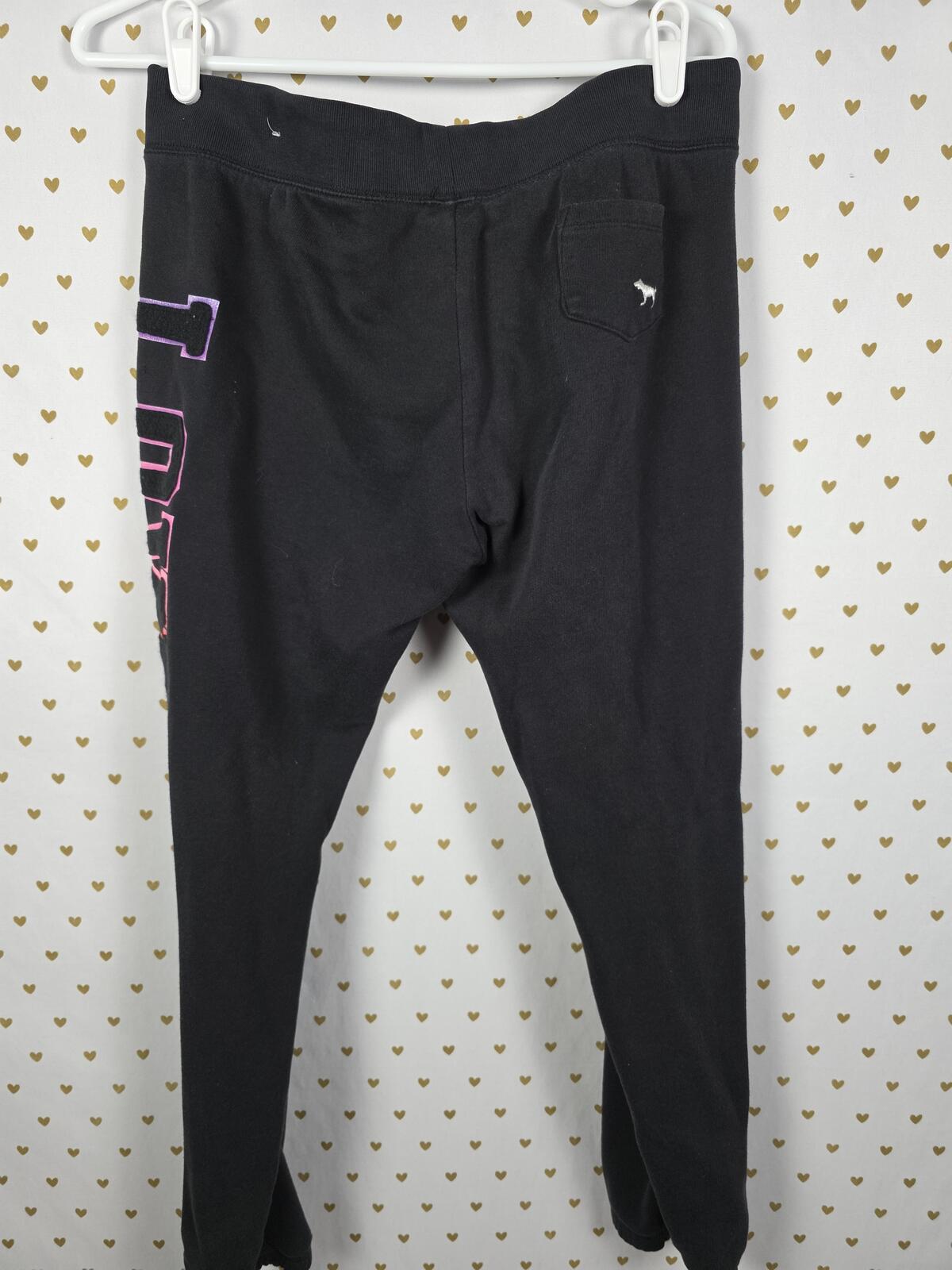 Victorias Secret Pink VINTAGE HTF Rainbow Embroidered SET Hoodie Sweats SMALL