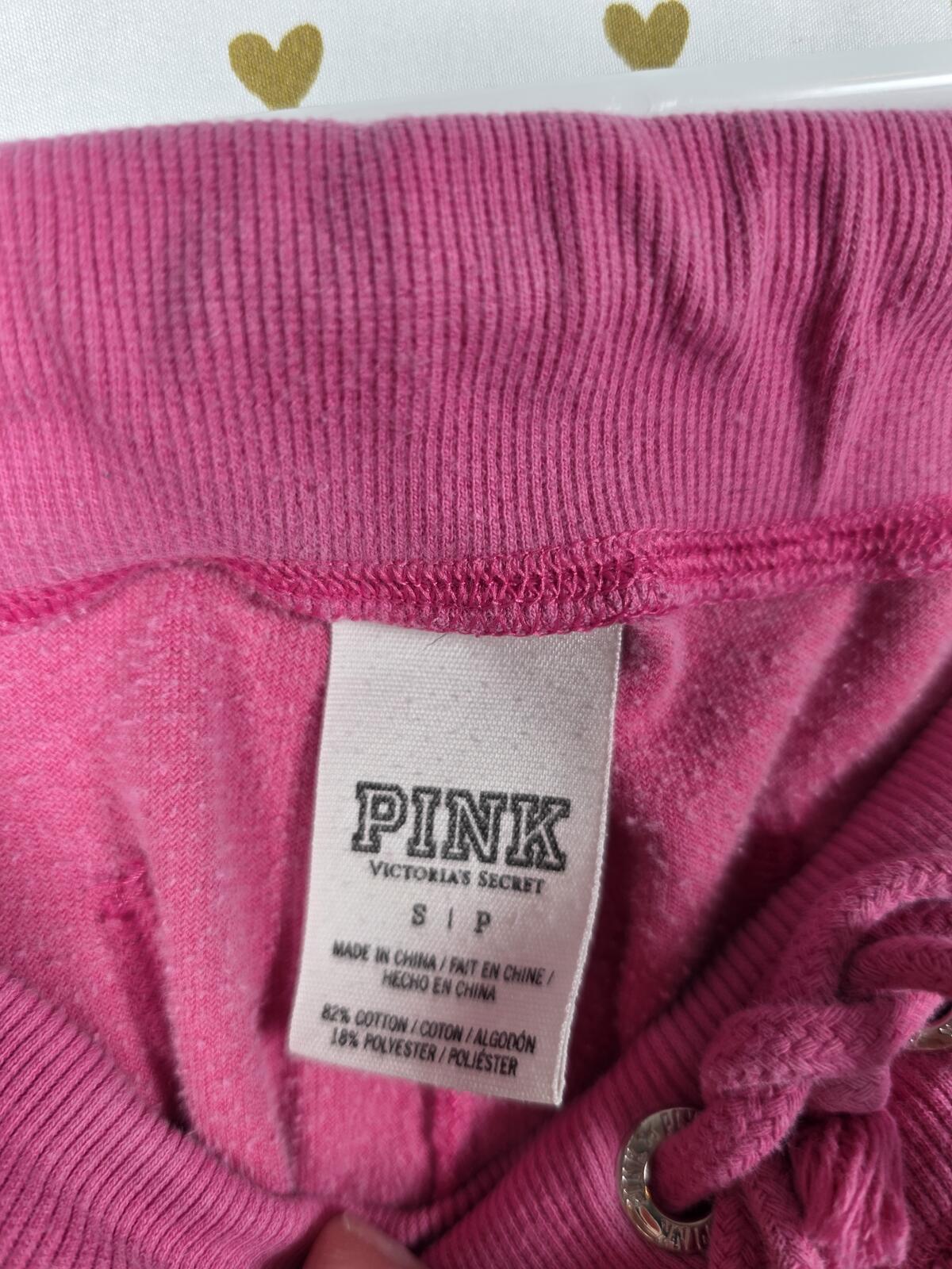 Victorias Secret PINK Velour Vintage Y2k Bling Pocket Sweats Flared y2k SMALL
