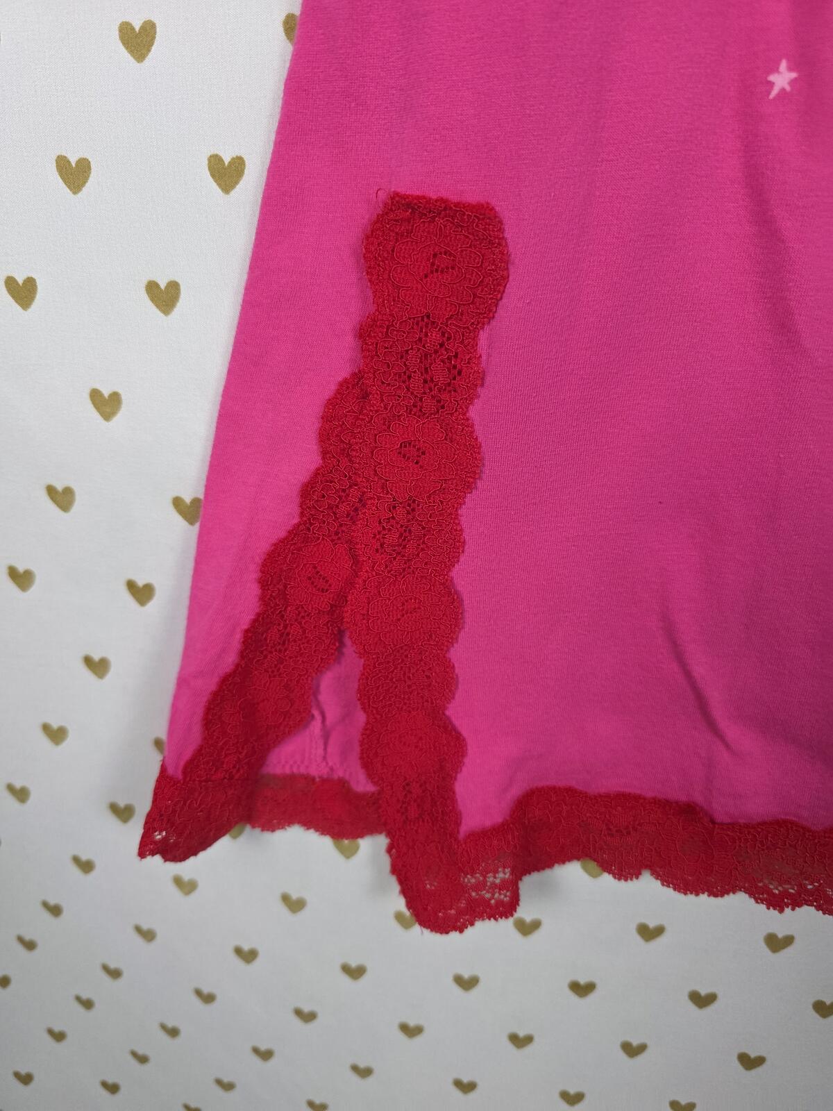 Vintage Victoria's Secret PINK Tank Dress HTF Bling Lace Crest Graphic Y2K M
