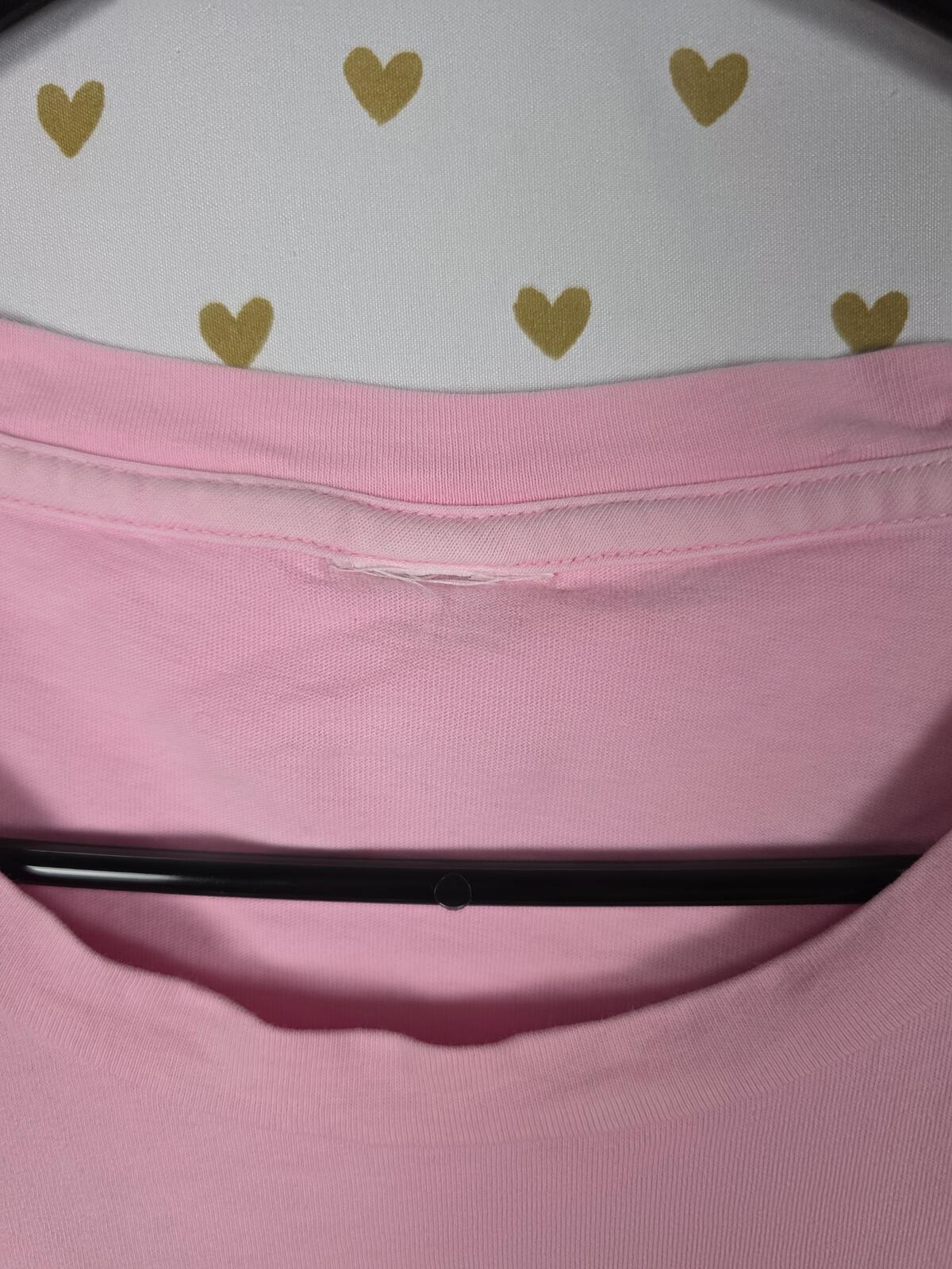 Victorias Secret PINK Heart Campus Originals tee shirt Love LARGE
