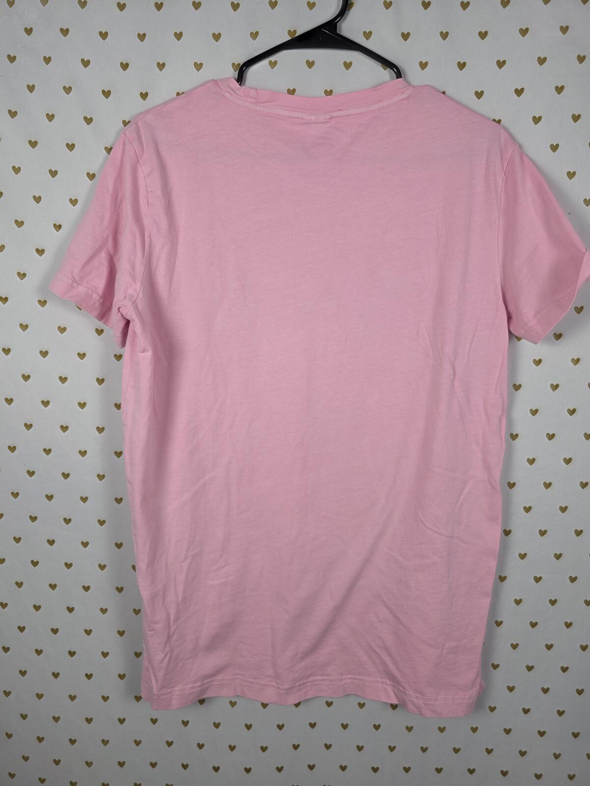 Victorias Secret PINK Heart Campus Originals tee shirt Love LARGE