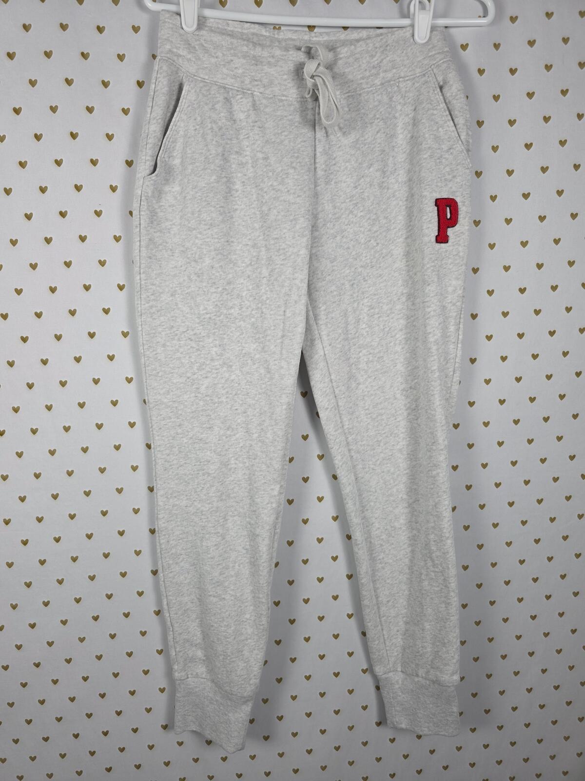 Victorias Secret Pink LOVE Embroidered Hoodie Jacket Sweatpants SET SMALL