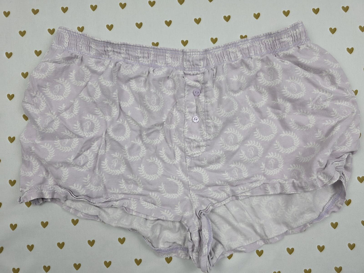 Victorias Secret PINK Crest Logo Small  Sleep Shorts Boxers Pajama Bottoms