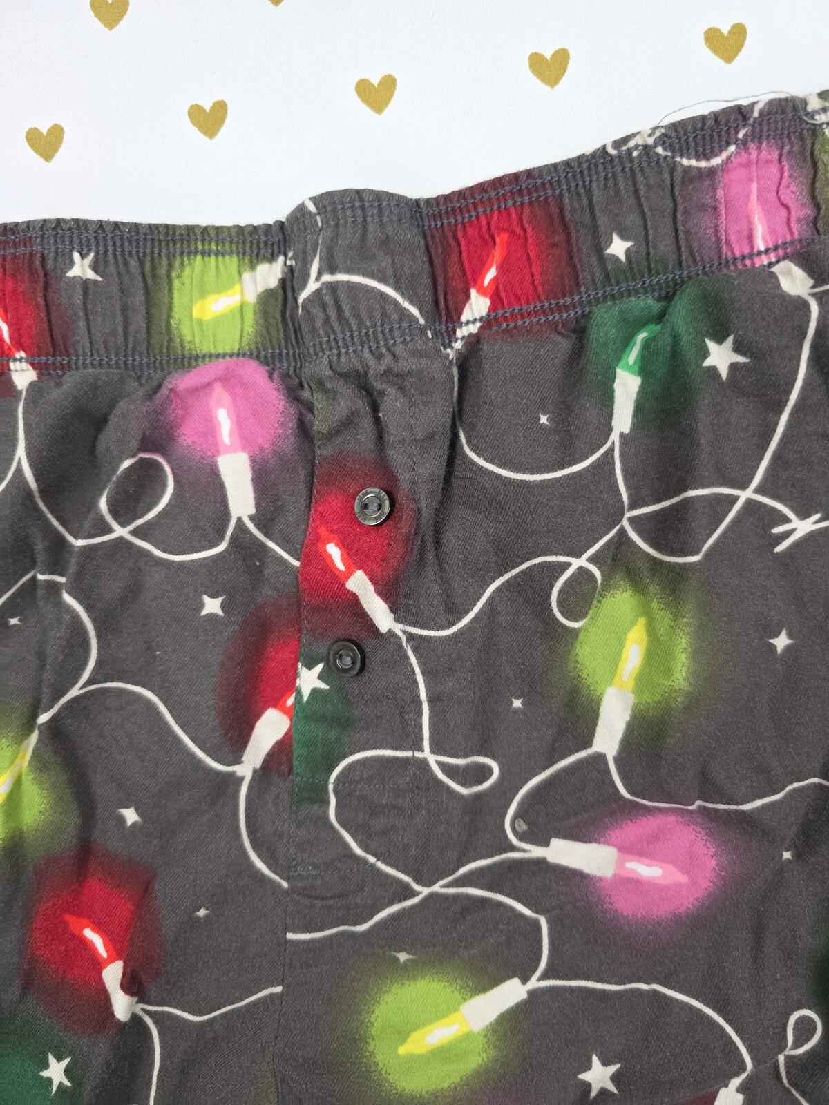 Victorias Secret PINK Christmas Lights XS Sleep Shorts Boxers Pajama Bottoms