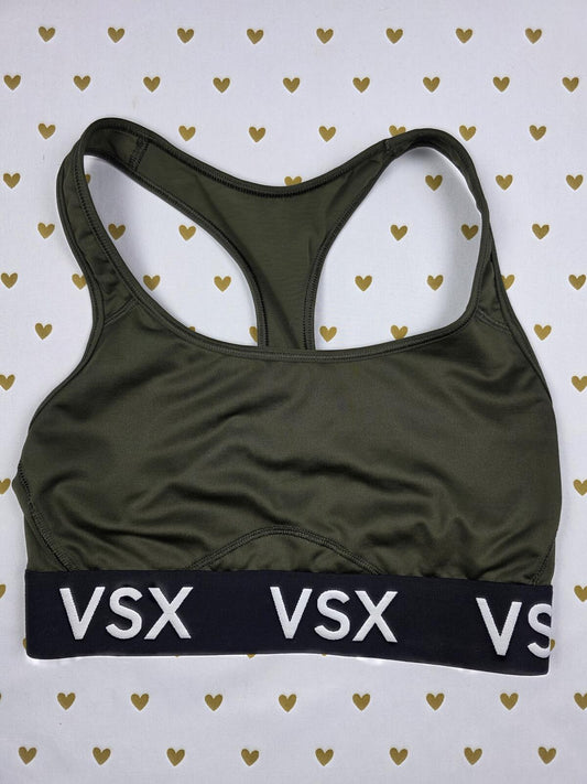 Victorias Secret VSX Green Sports Bra SMALL Bralette Bra Top Tank