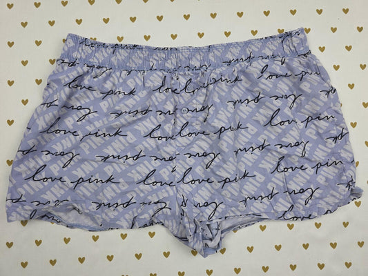 Victorias Secret PINK Logo Small  Sleep Shorts Boxers Pajama Bottoms