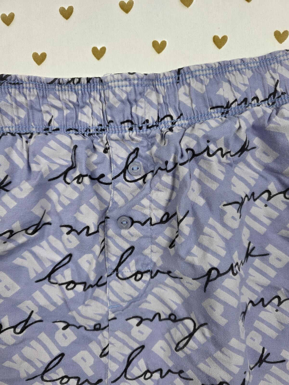 Victorias Secret PINK Logo Small  Sleep Shorts Boxers Pajama Bottoms