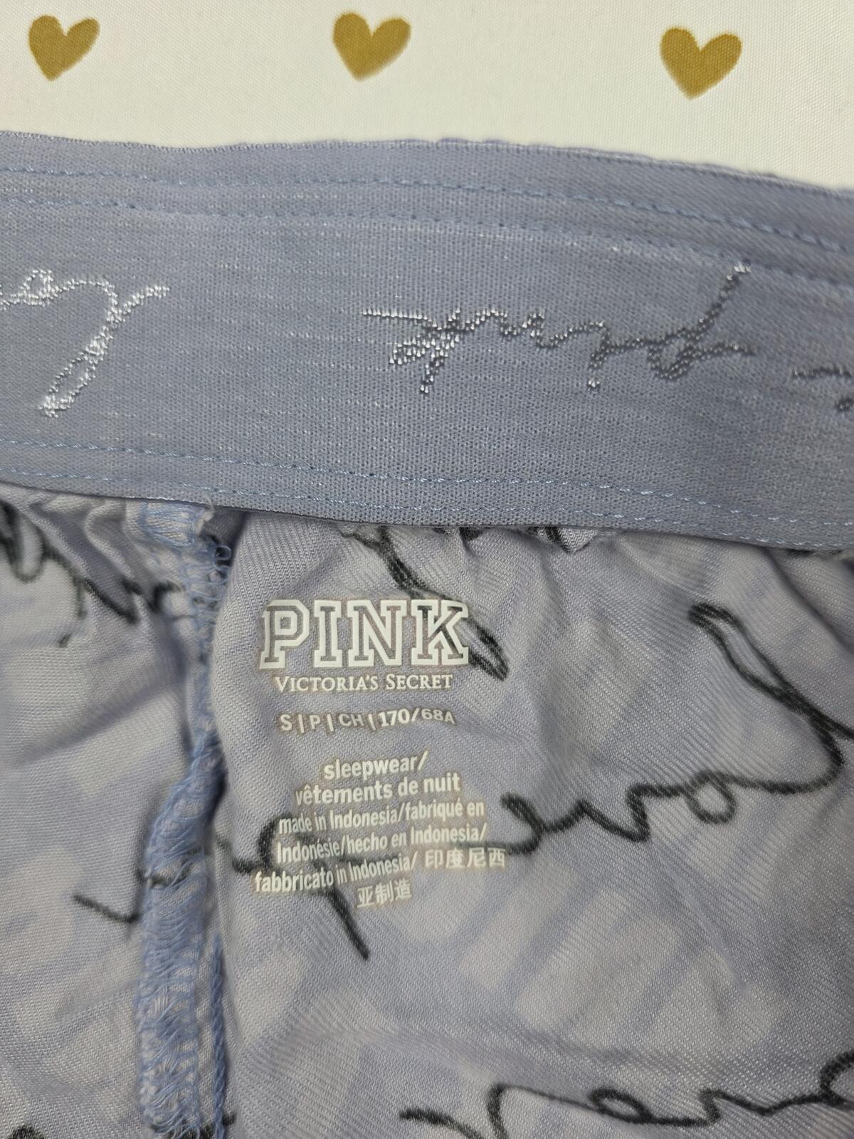 Victorias Secret PINK Logo Small  Sleep Shorts Boxers Pajama Bottoms