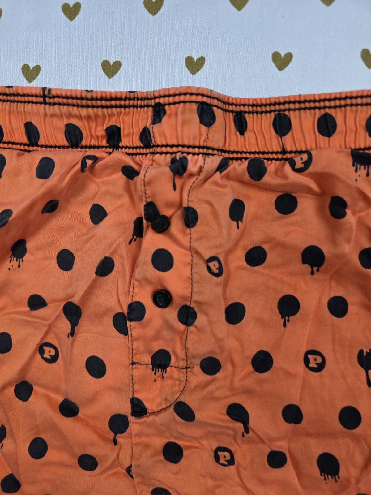 Victorias Secret PINK Silky Orange XS Sleep Shorts Boxers Pajama Bottoms