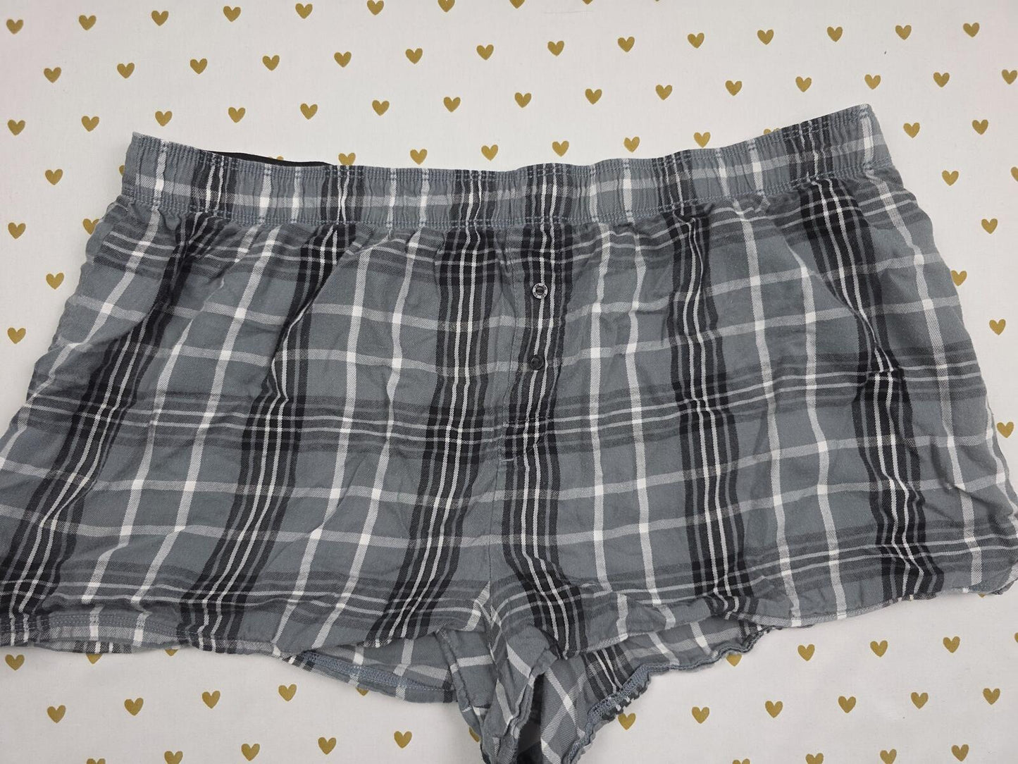 Victorias Secret PINK Plaid XL  Sleep Shorts Boxers Pajama Bottoms