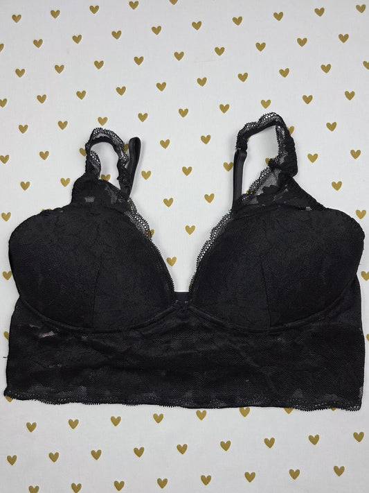 Victorias Secret Pink Medium Lace Formed Cup Bralette Bra Top Tank