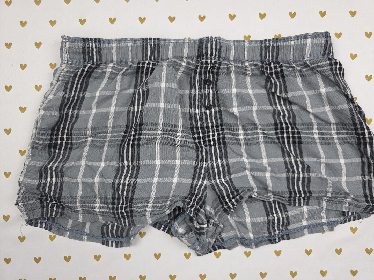 Victorias Secret PINK XS Plaid Sleep Shorts Boxers Pajama Bottoms