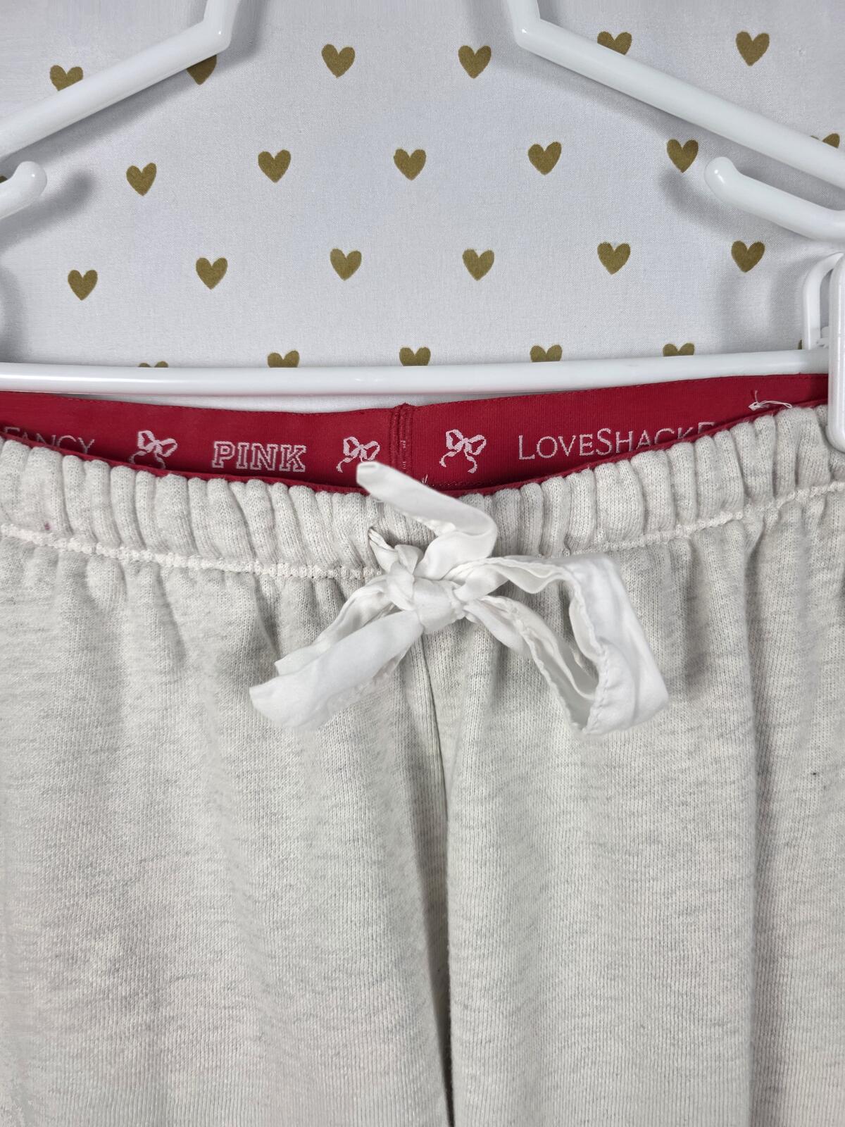 Victorias Secret PINK LOVESHACKFANCY Campus Sweatpants Medium Joggers BLING