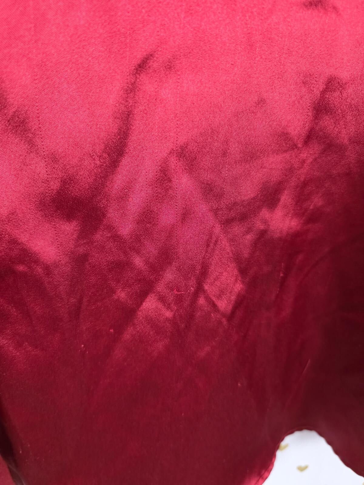 Victorias Secret Medium Vintage Y2k '99 Satin Red Silky Nightgown Sleep Shirt