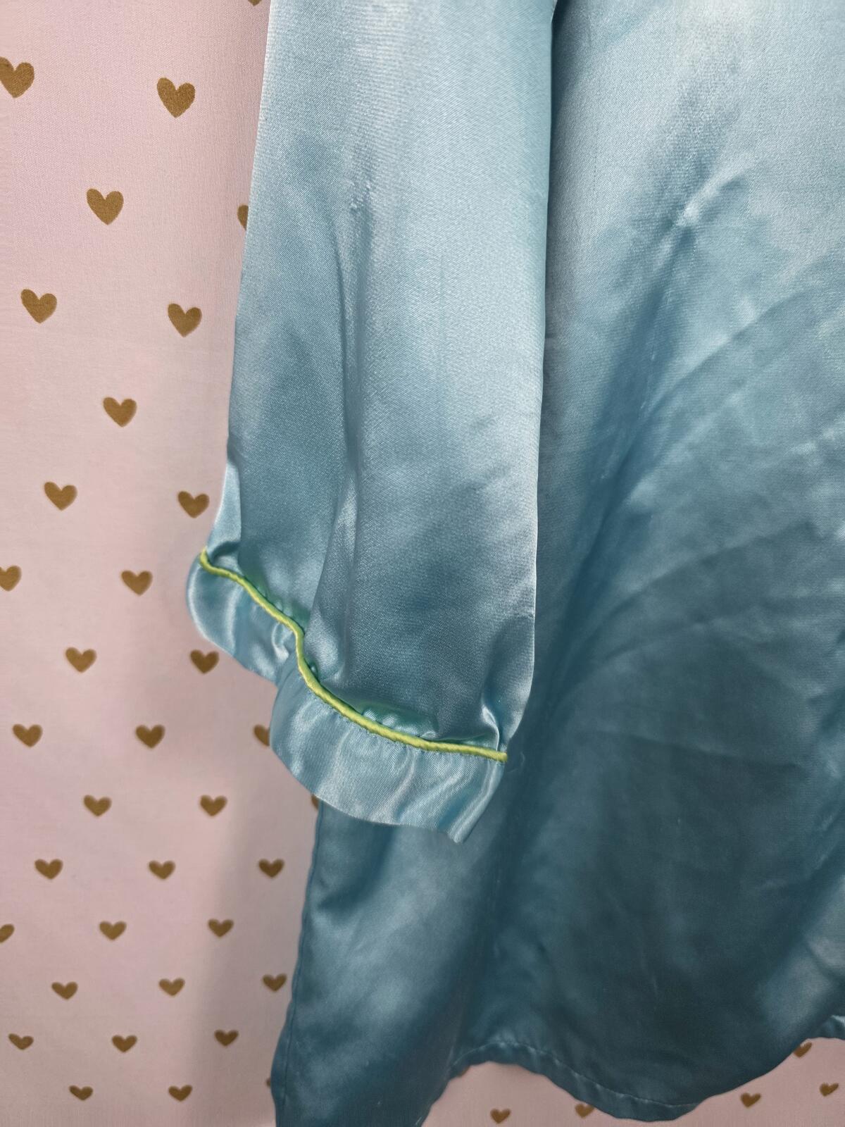 Victorias Secret Vintage Medium heart Label Satin Sleep Shirt Pajama Nightgown