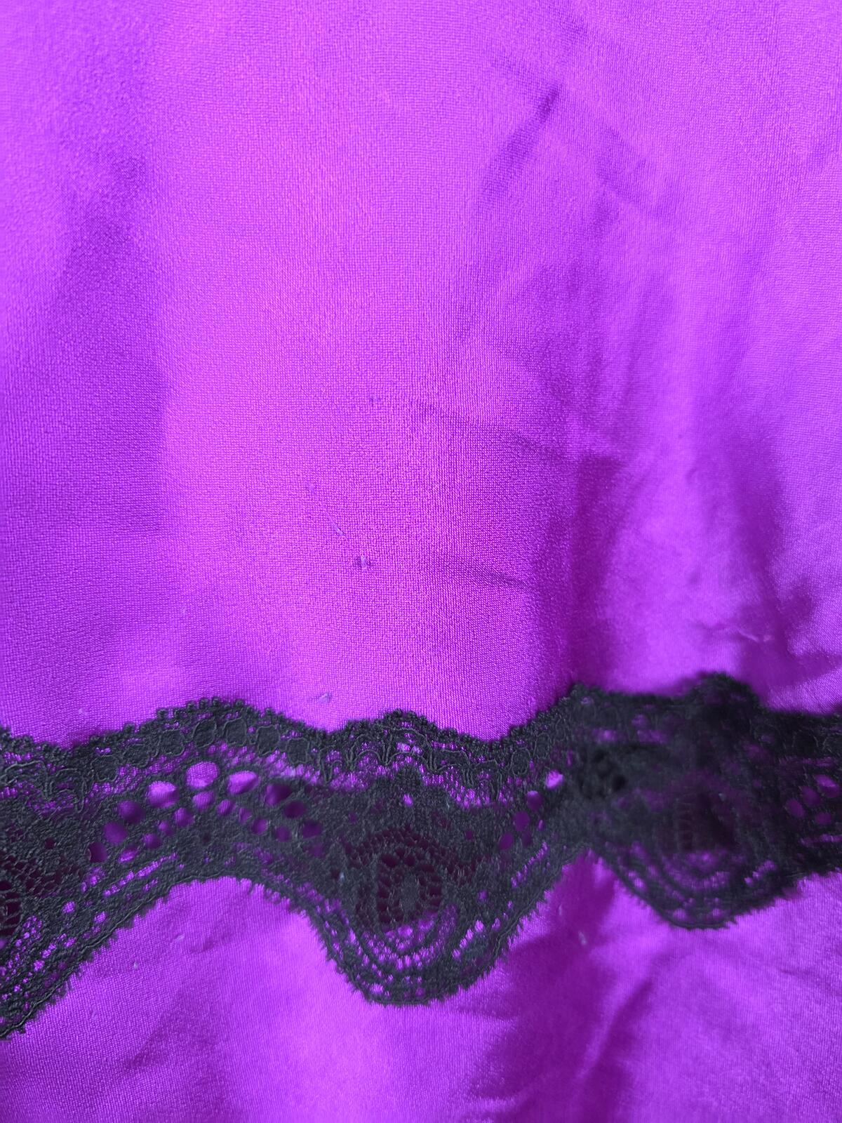Victorias Secret Purple Lace Nightie Slip Dress Lingerie Sleep Large
