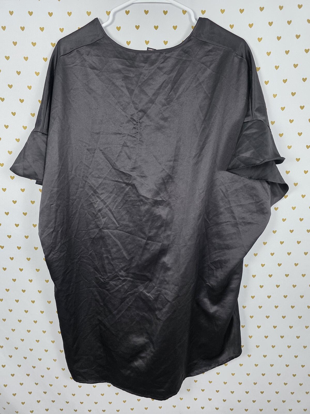 Victorias Secret Satin Silky Robe Front Tie Ruffle One Size Fits All