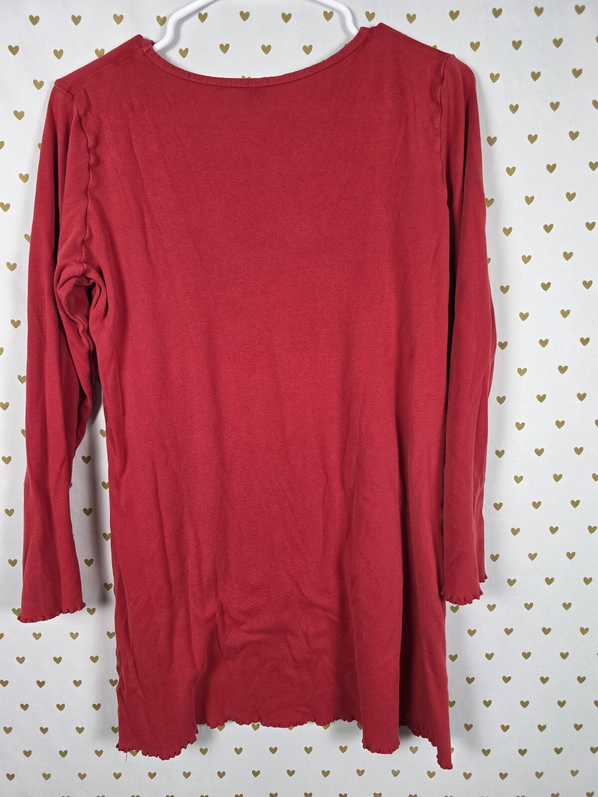 Victorias Secret Vintage '04 Embroidered Ruffled Nightgown Sleep Dress Shirt M