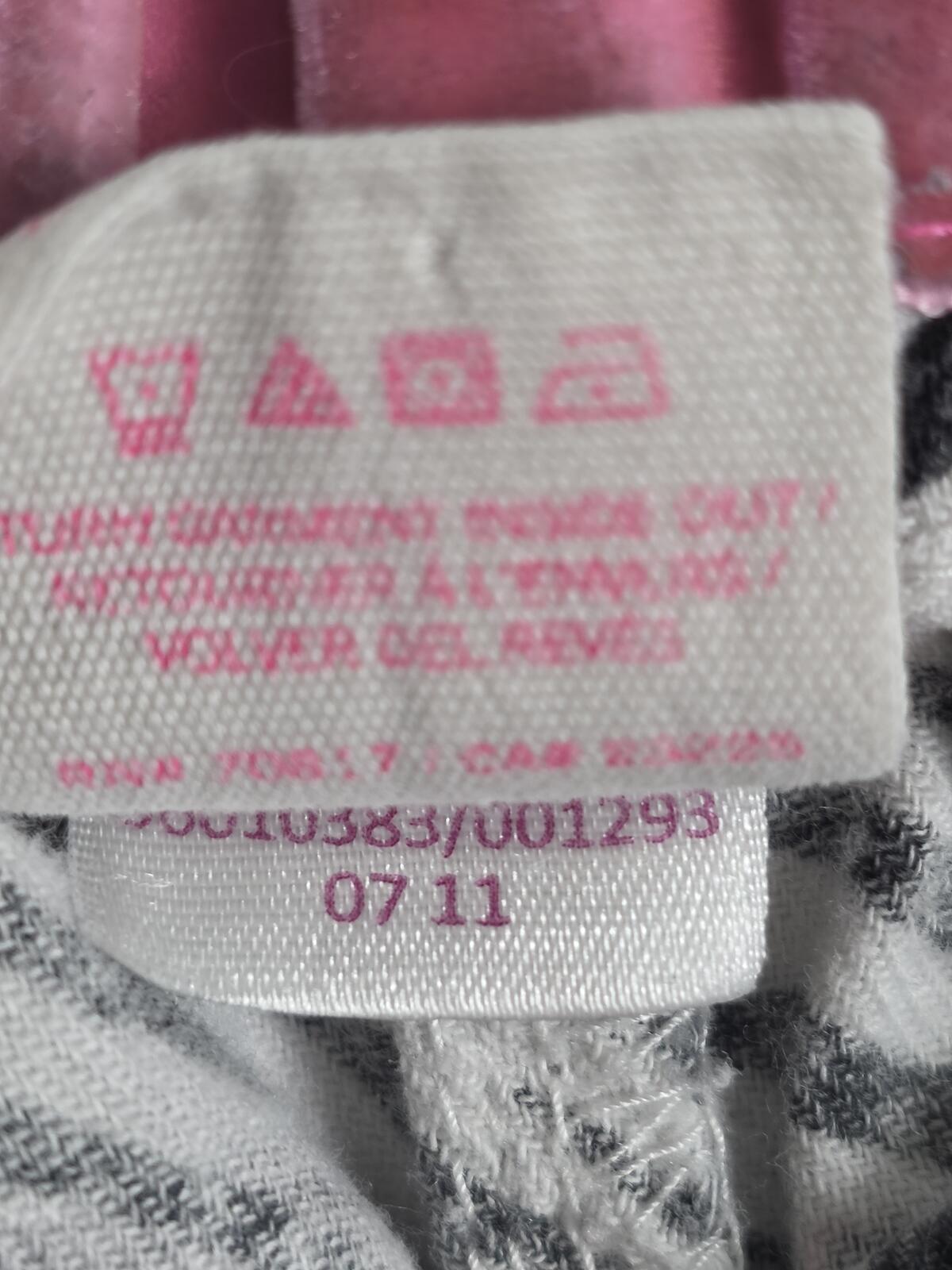 Vintage Victoria's Secret PINK Zebra Sleep Shorts I Love You LOVE PINK M