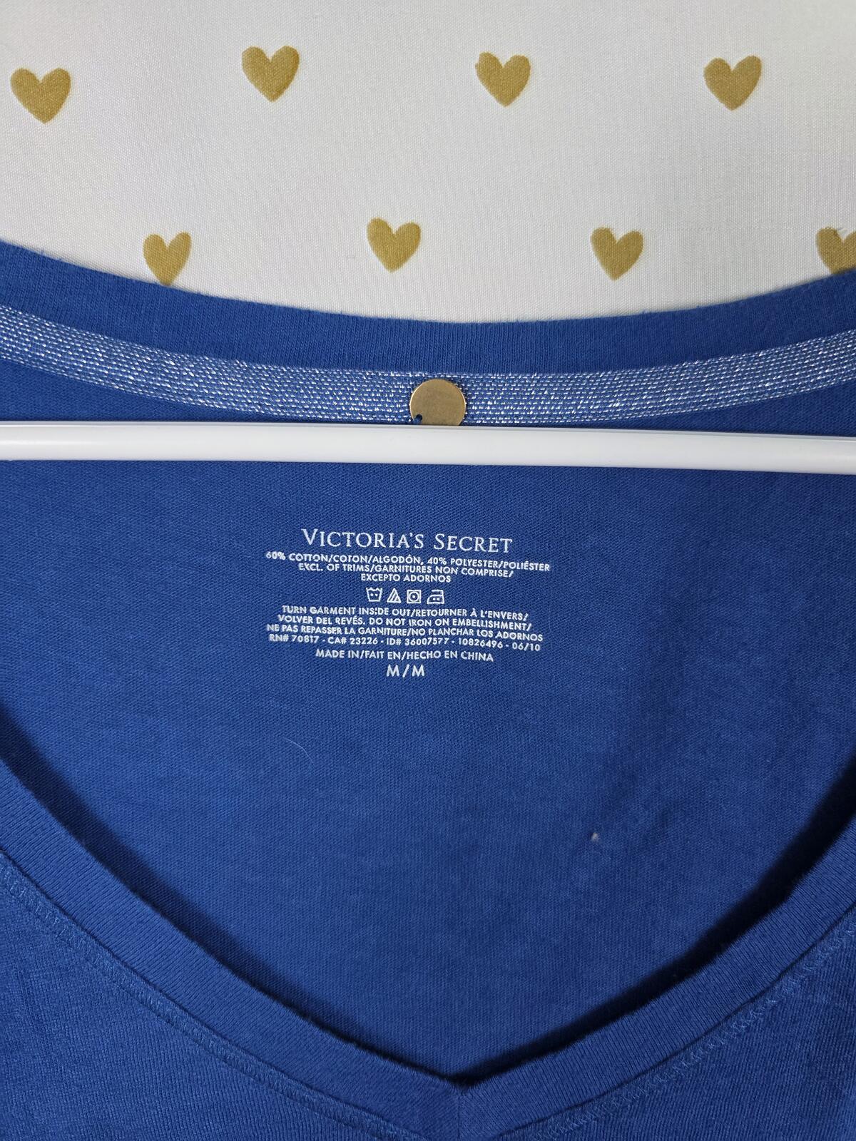Victorias Secret Vintage VS Star Nightgown Sleep Shirt Pajama PJ MEDIUM