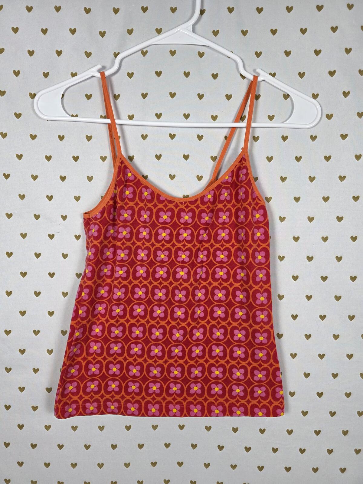 Y2K Victoria's Secret PINK Mod Flower Print Cami Tank Top Small Retro