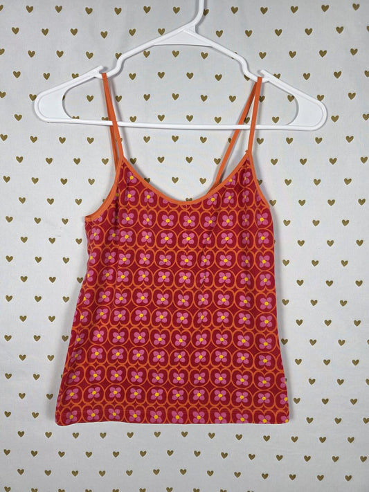 Y2K Victoria's Secret PINK Mod Flower Print Cami Tank Top Small Retro