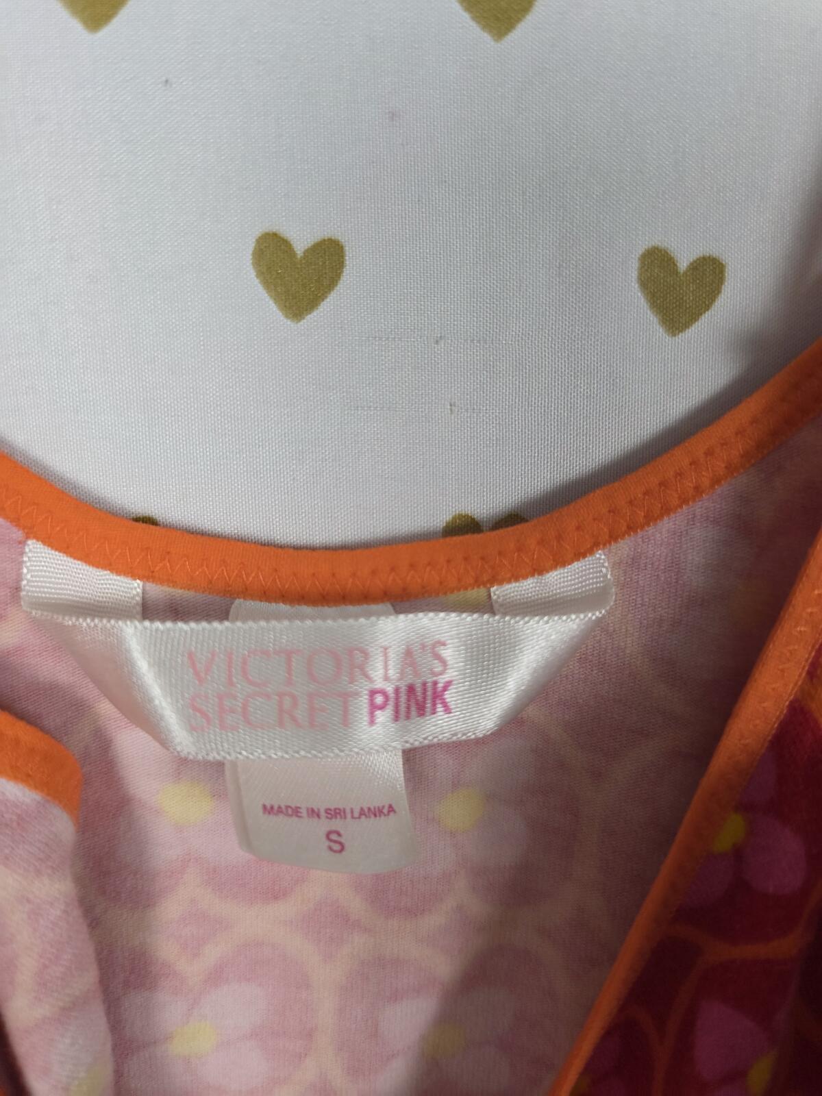 Y2K Victoria's Secret PINK Mod Flower Print Cami Tank Top Small Retro