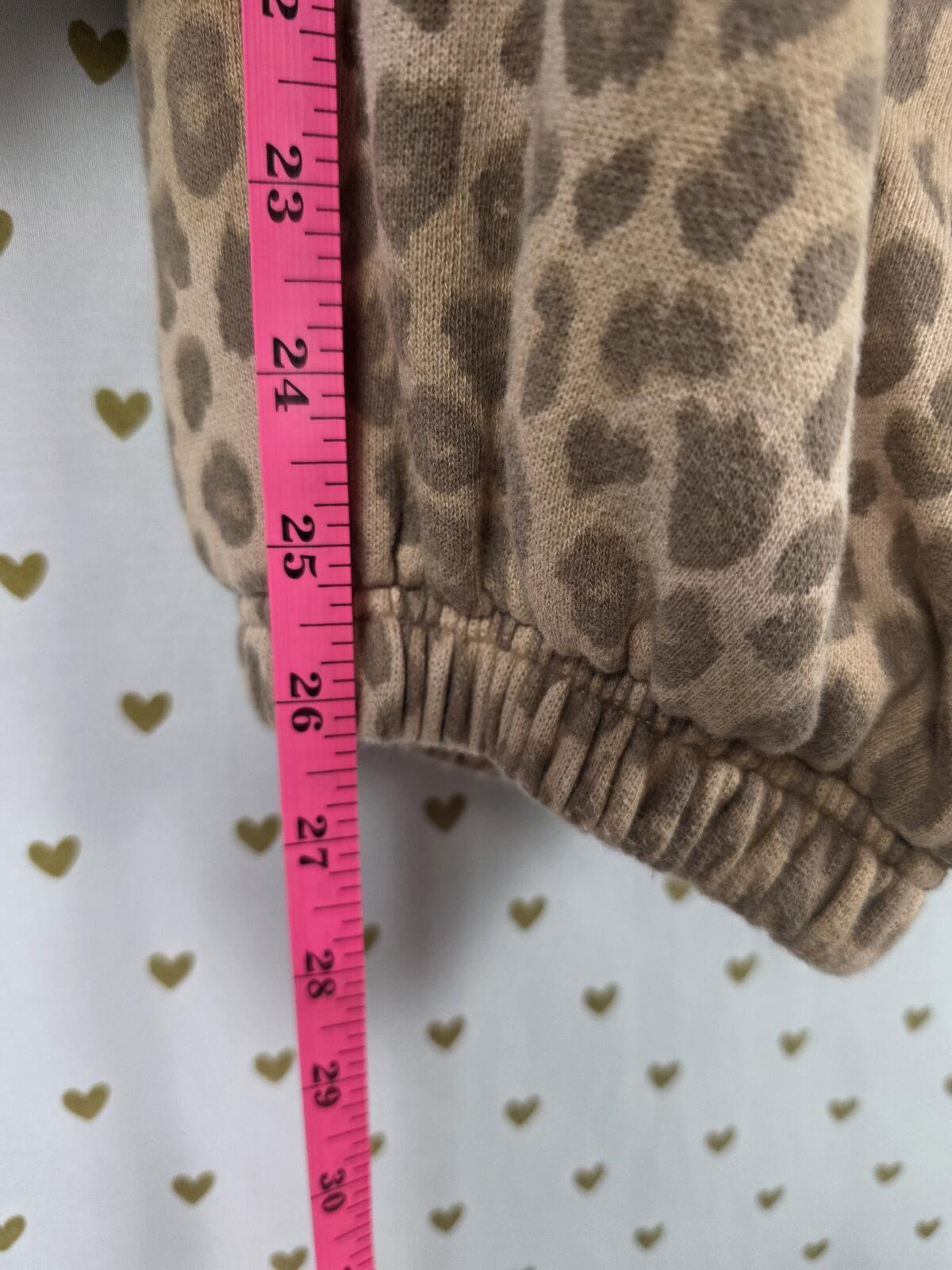 Victorias Secret PINK Leopard Cheetah Joggers sweatpants Sweats SMALL