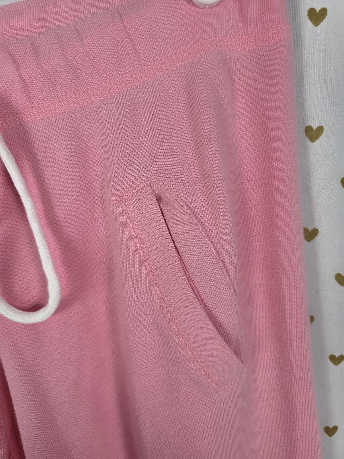 Victorias Secret BLING Sequined Heart Sweats Sweatpants Flare Pink XS