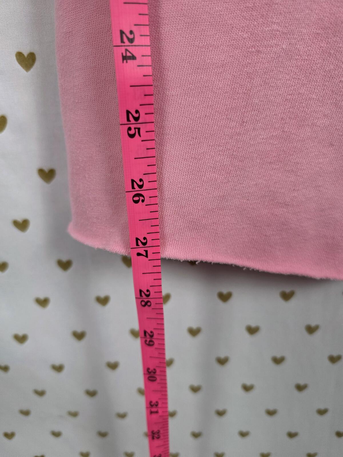 Victorias Secret BLING Sequined Heart Sweats Sweatpants Flare Pink XS