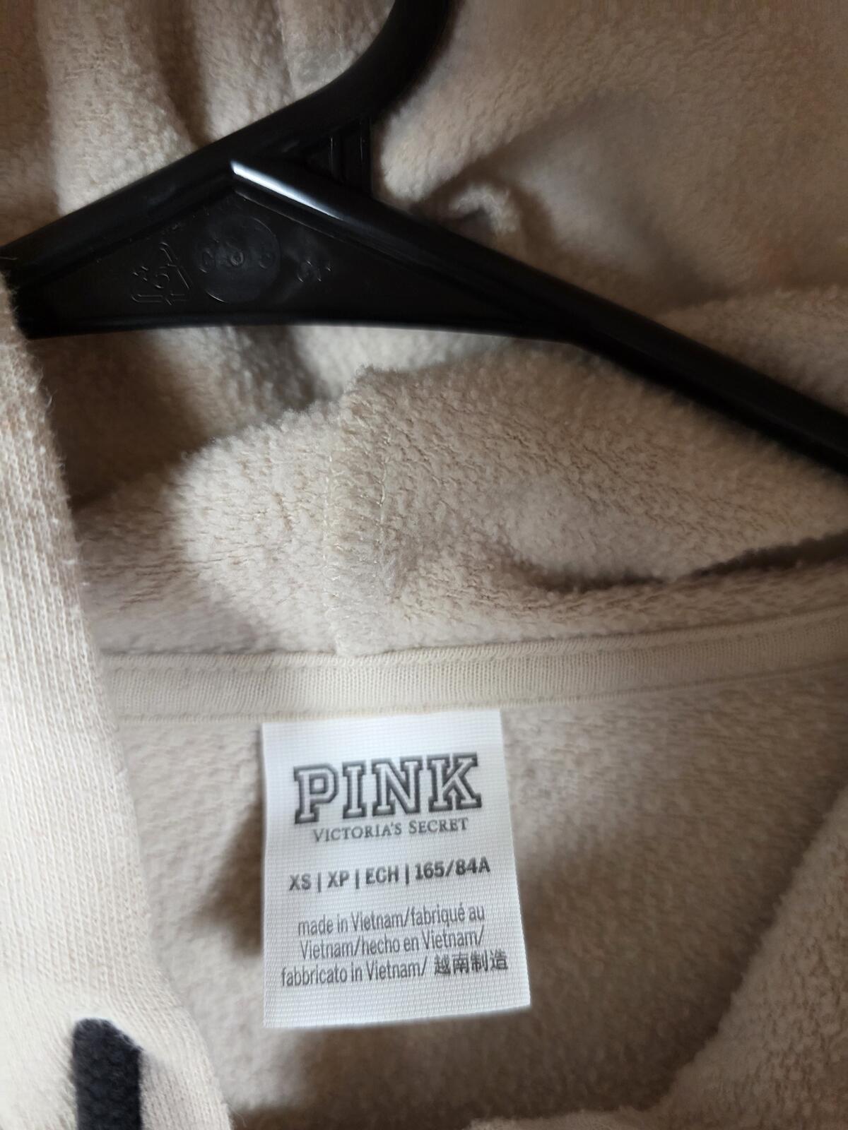 Victorias Secret Pink Cheetah Leopard Full zip Jacket Sweatpants Sweats SET XS