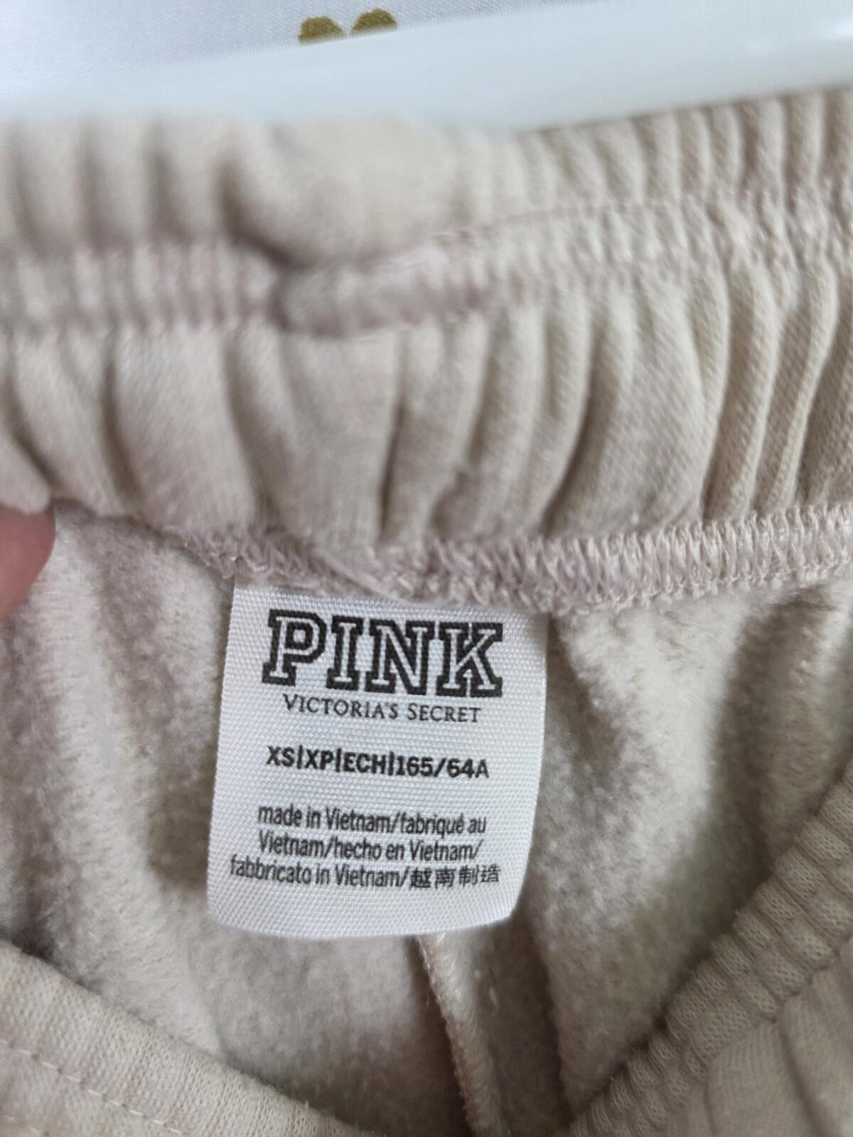 Victorias Secret Pink Cheetah Leopard Full zip Jacket Sweatpants Sweats SET XS