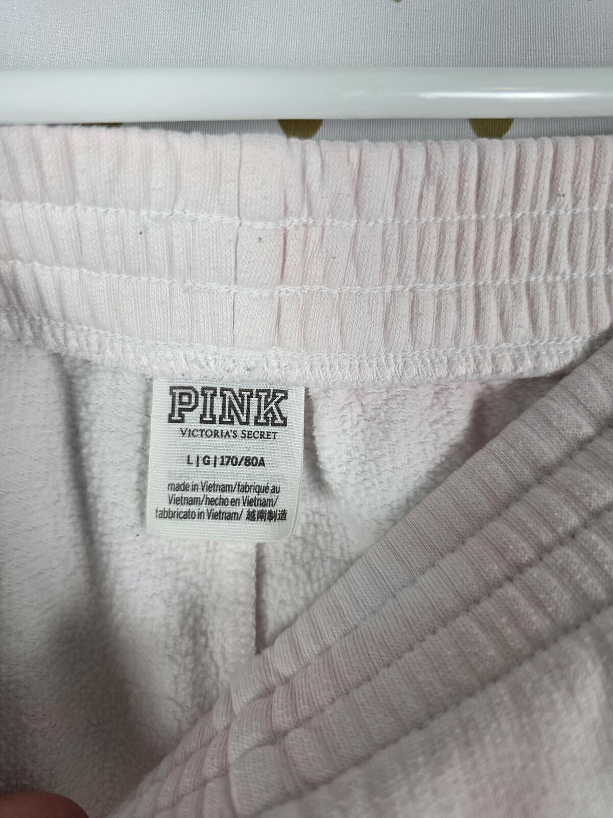 Victorias Secret Pink Tye Dye Full zip hoodie Sweatpants SET Large Sweats