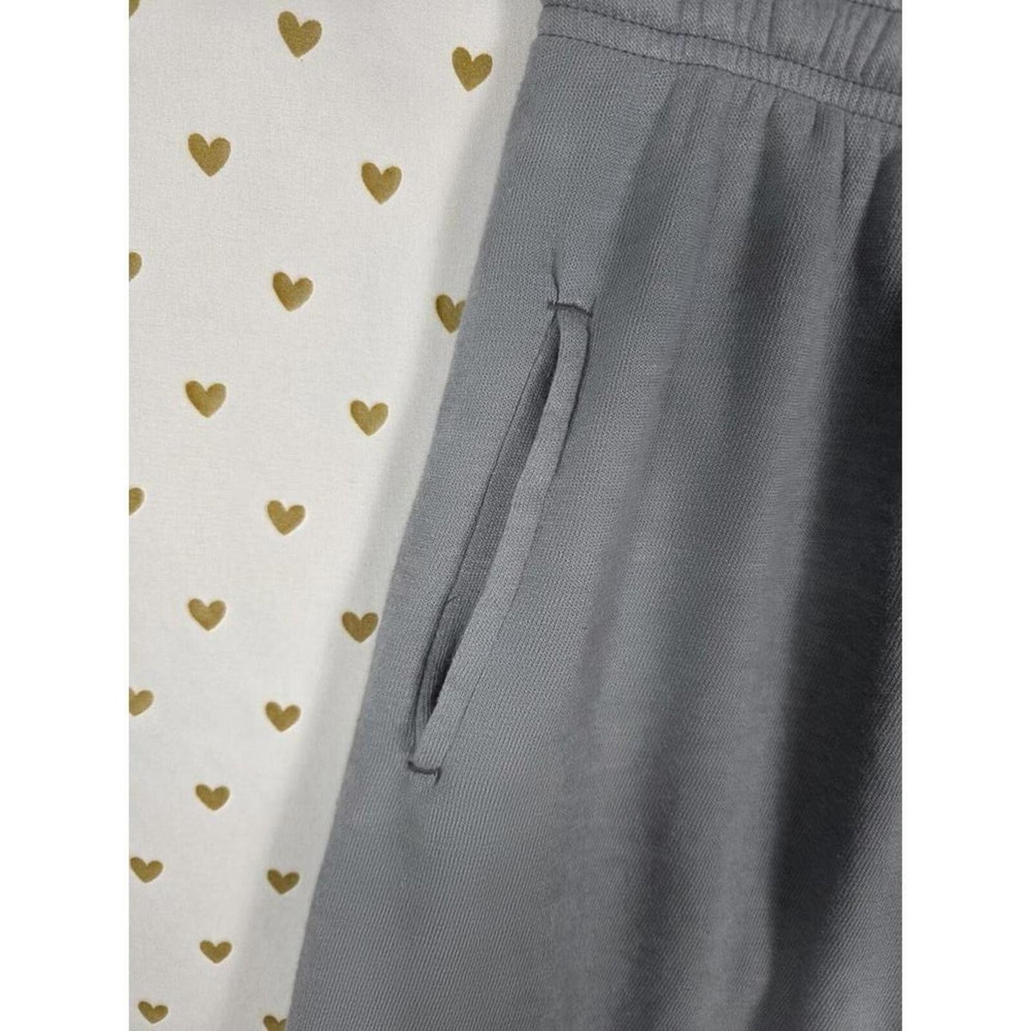 Victorias Secret PINK LOVE Capri Cropped Pockets sweats Joggers Tapered VTG Y2k