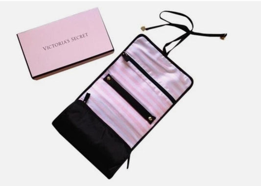 NWT Victoria's Secret Black Limited Edition Jewelry Travel Case Bag in BOX $65
