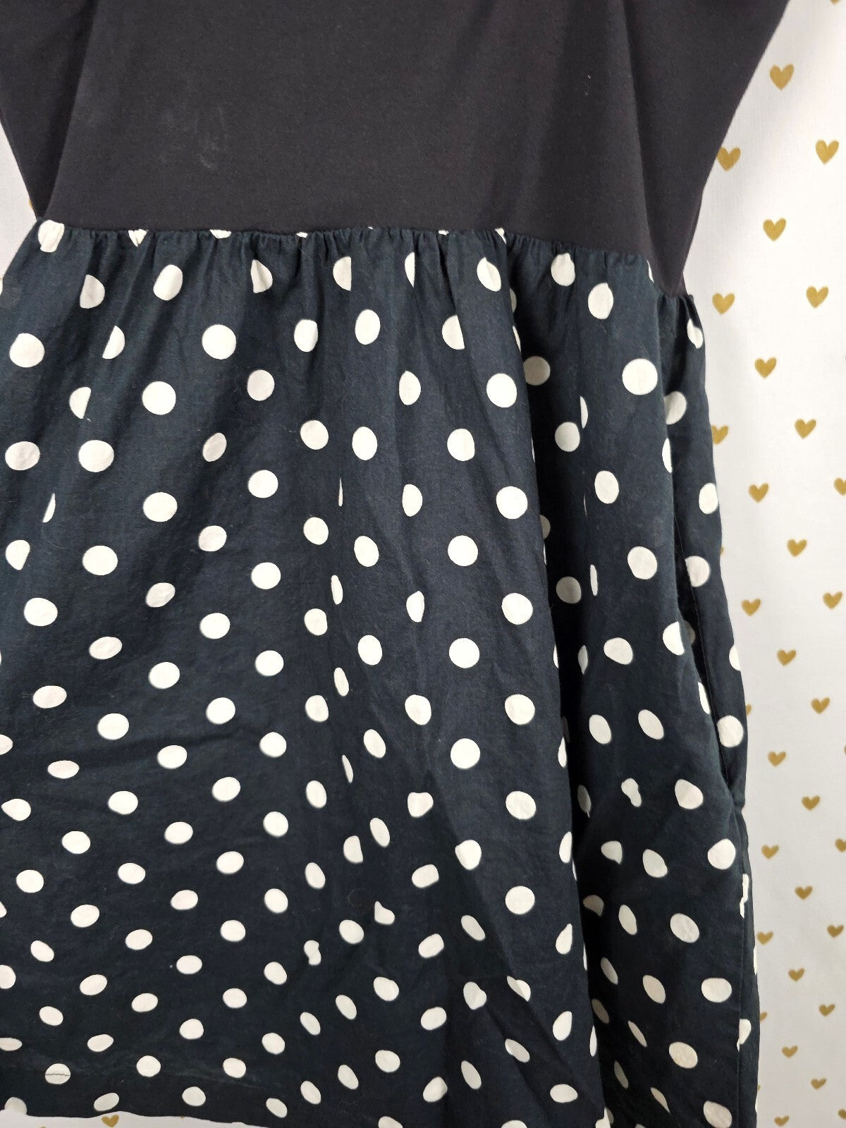 Victoria's Secret PINK Polka Dot Fit Flare Dress Underwire Pockets Rockabilly S
