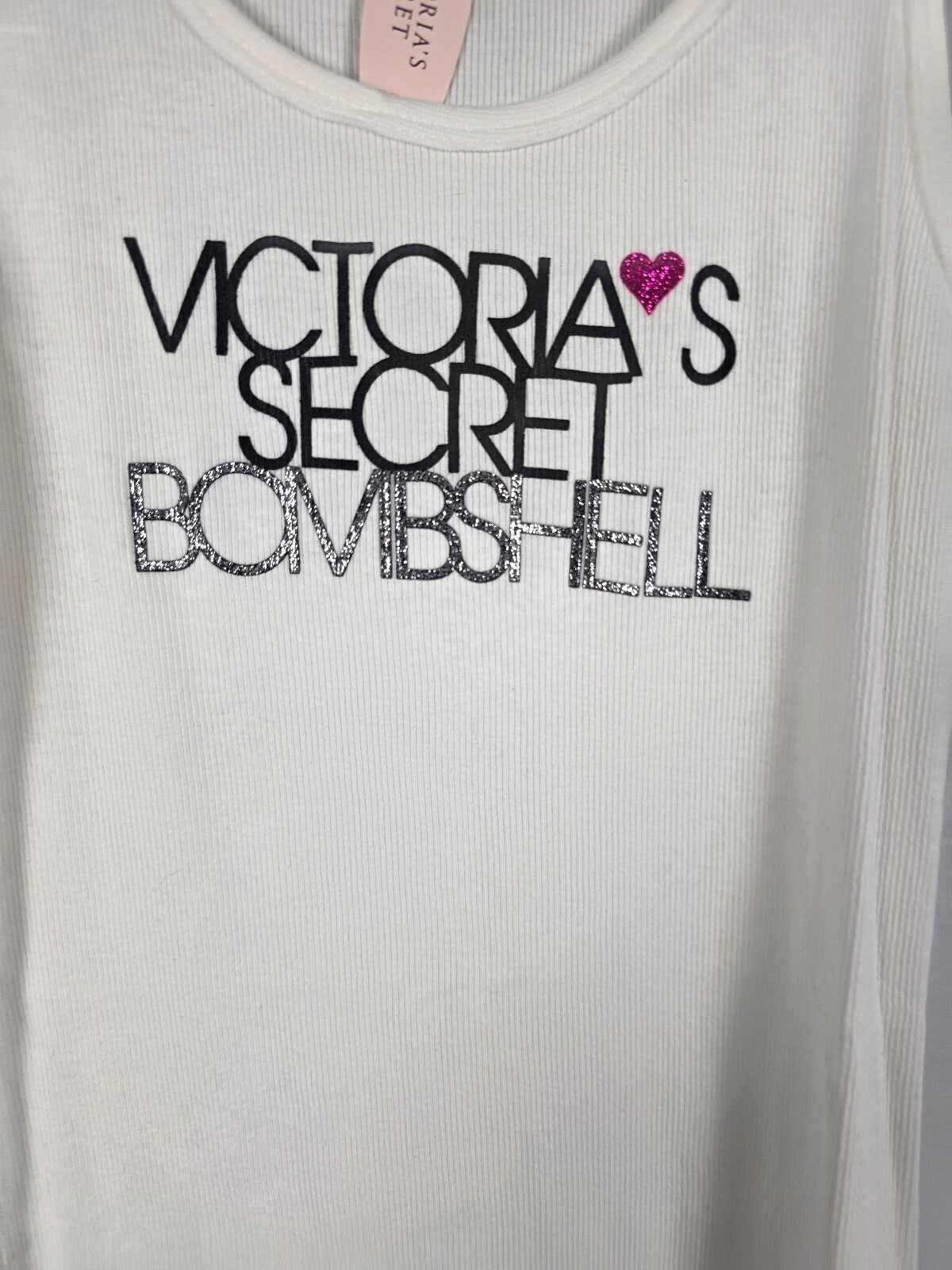 Vintage 2011 Victoria's Secret Bombshell BLING Tank Top M NWT Y2K