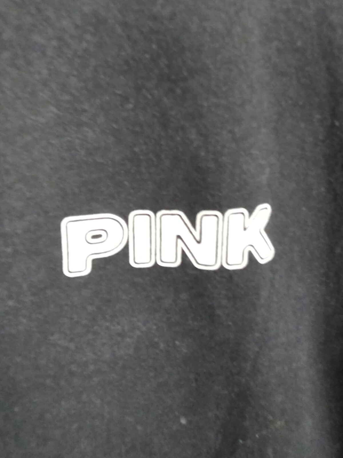 Victorias Secret PINK Beach Logo Tee shirt Black Small