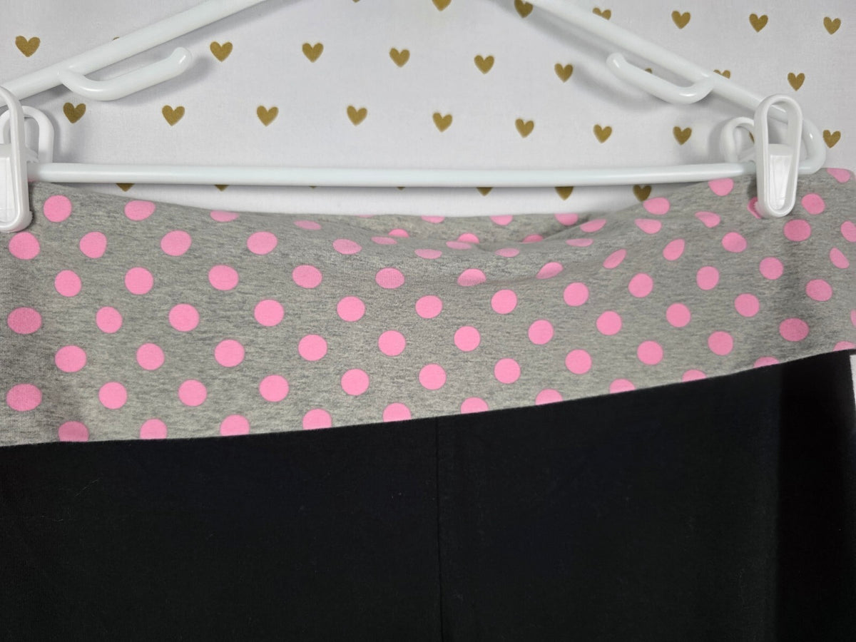 Victorias Secret PINK Polka Dot Campus Originals Foldover Flare Yoga Pants XL