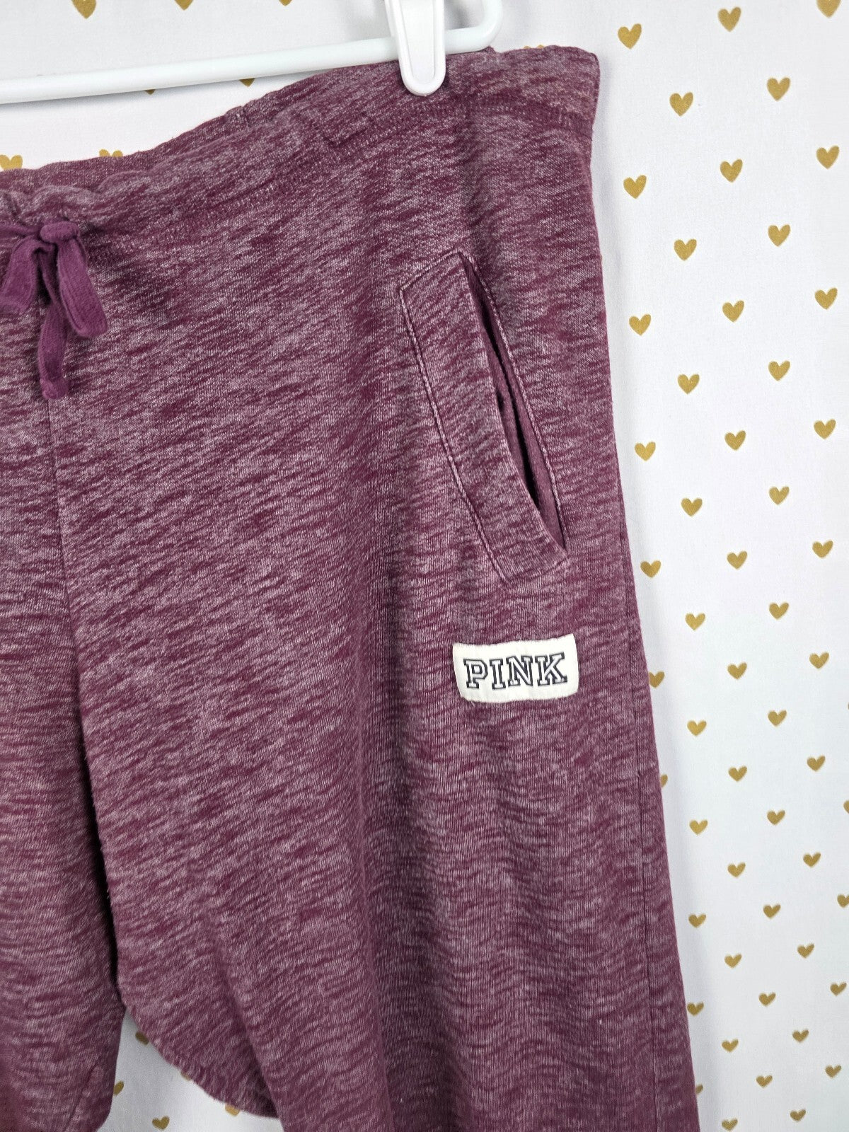 Victorias Secret PINK Raw Hem Boyfriend Diaper Butt Sweats Sweatpants Medium