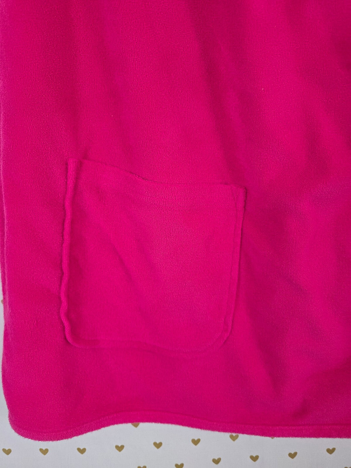 Victoria's Secret PINK Sequin BLING Hot Pink Terry Cloth Towel Wrap M/L