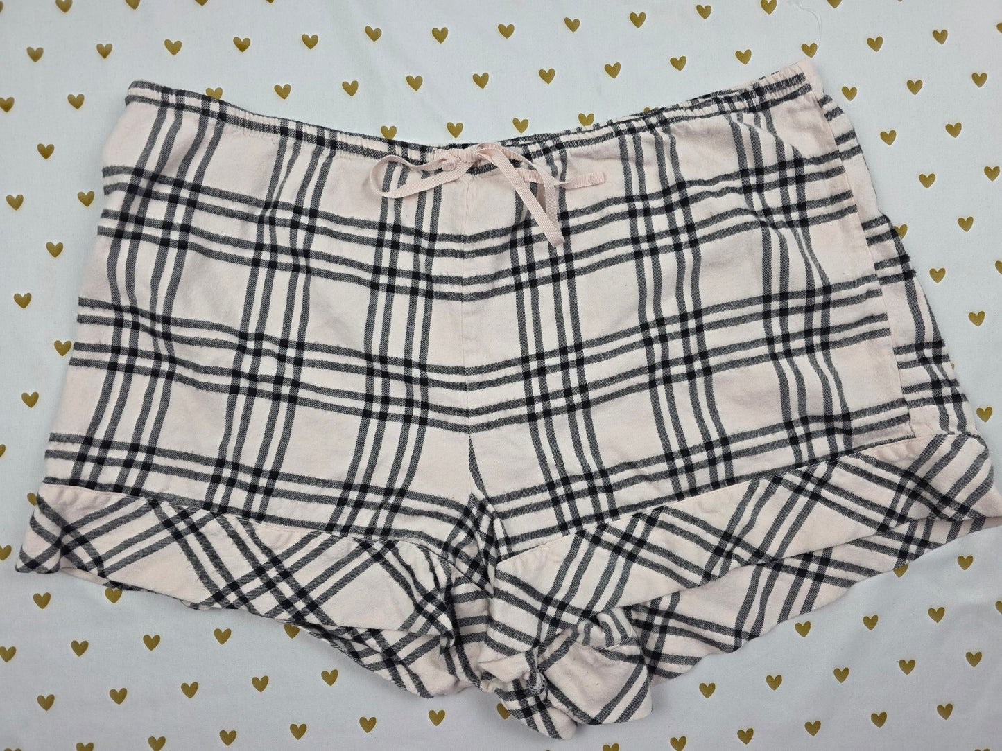 Victorias Secret Plaid LARGE  Sleep Shorts Boxers Pajama Bottoms