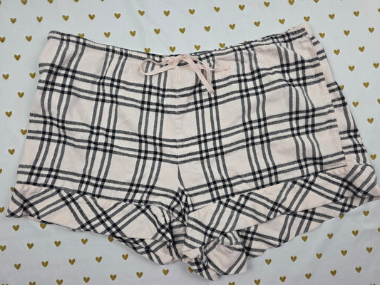 Victorias Secret Plaid LARGE  Sleep Shorts Boxers Pajama Bottoms