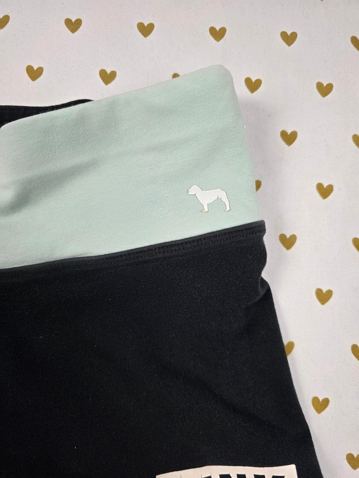 Victorias Secret PINK Medium Black Blue Yoga Shorts