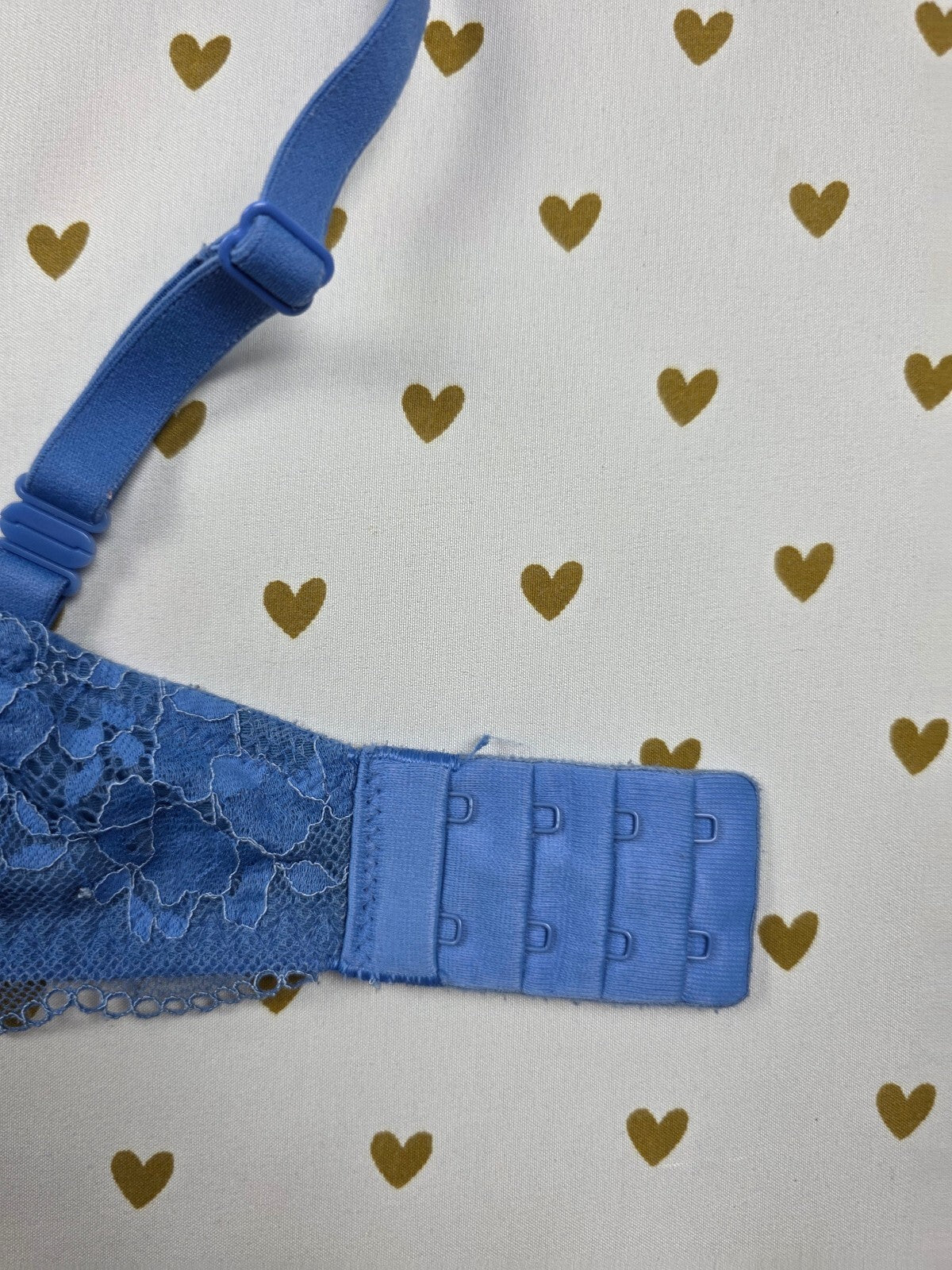 Victorias Secret  Blue Unlined Demi Balconette Bra 34DD