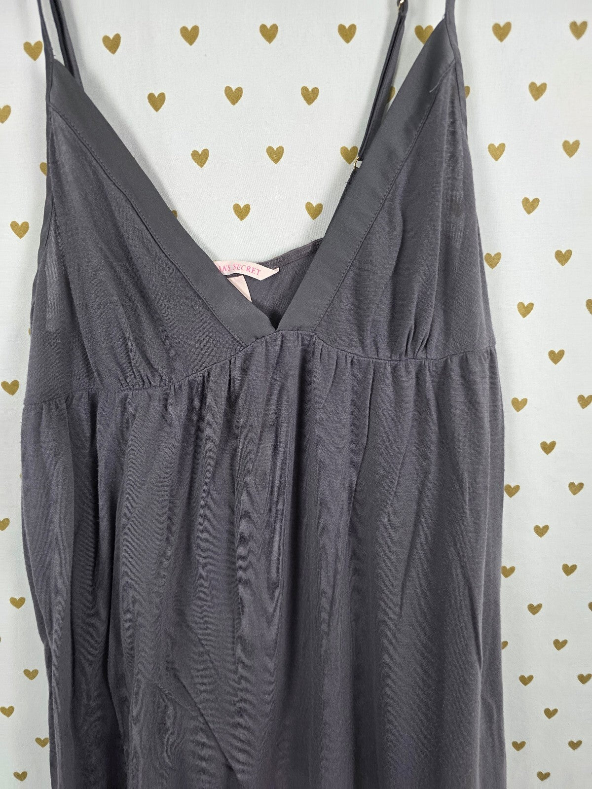 Victorias Secret Soft Modal Grey Babydoll Tank Top Medium