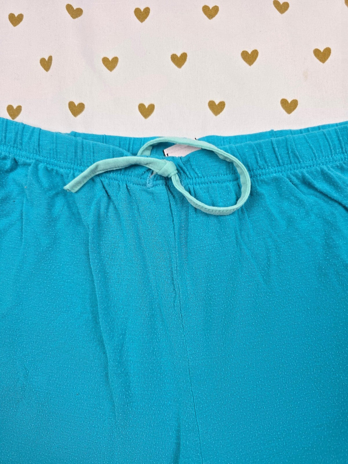 Victorias Secret Blue Soft Medium Sleep Shorts Boxers Pajama Bottoms