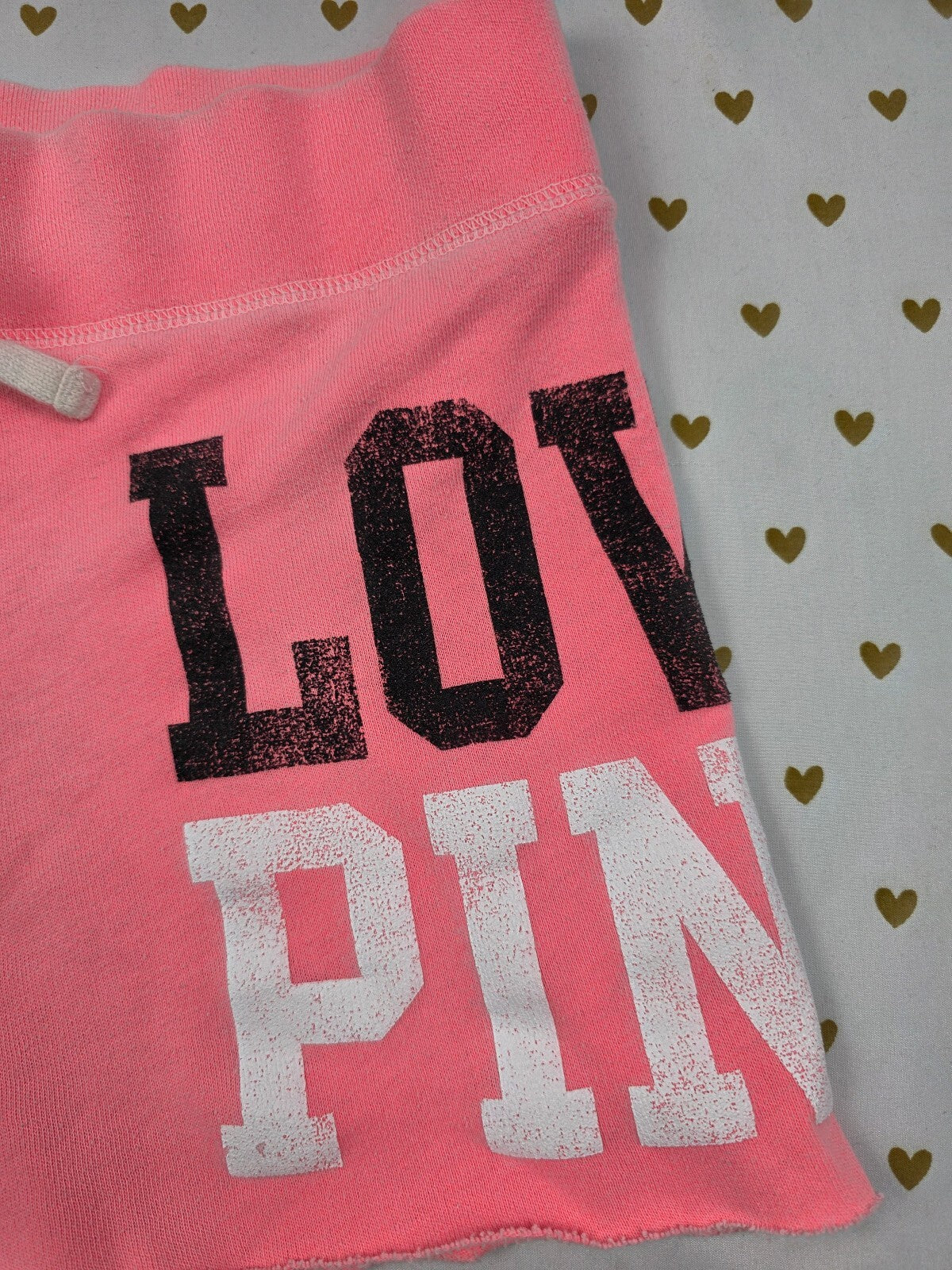 Victorias Secret PINK Vintage y2k LOVE Sweat Shorts SMALL