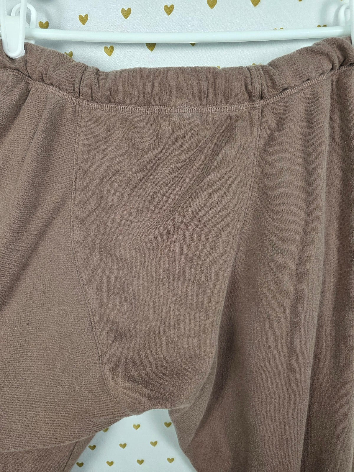 Victorias Secret Pink Brown Logo Boyfriend Diaper Butt Sweats Hoodie SET medium