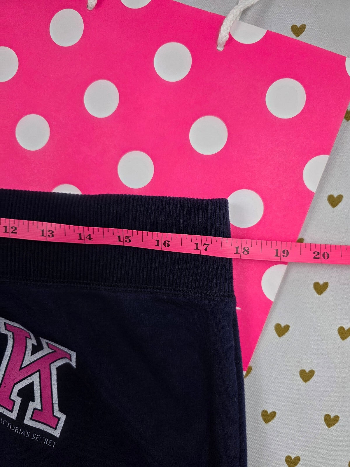 Vintage Victoria's Secret PINK Navy Blue Mini Sweatshirt Skirt L Peace Patches